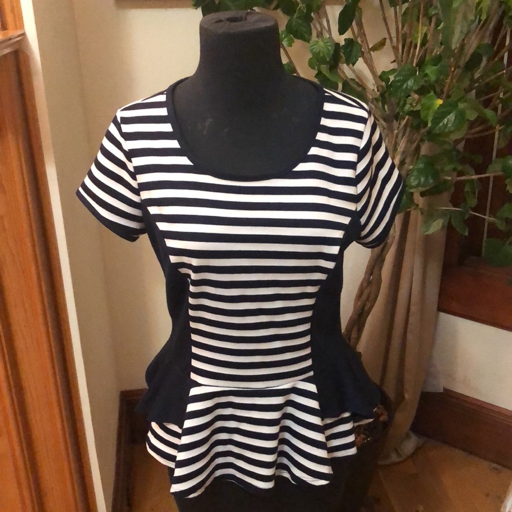 Striped BCX blouse